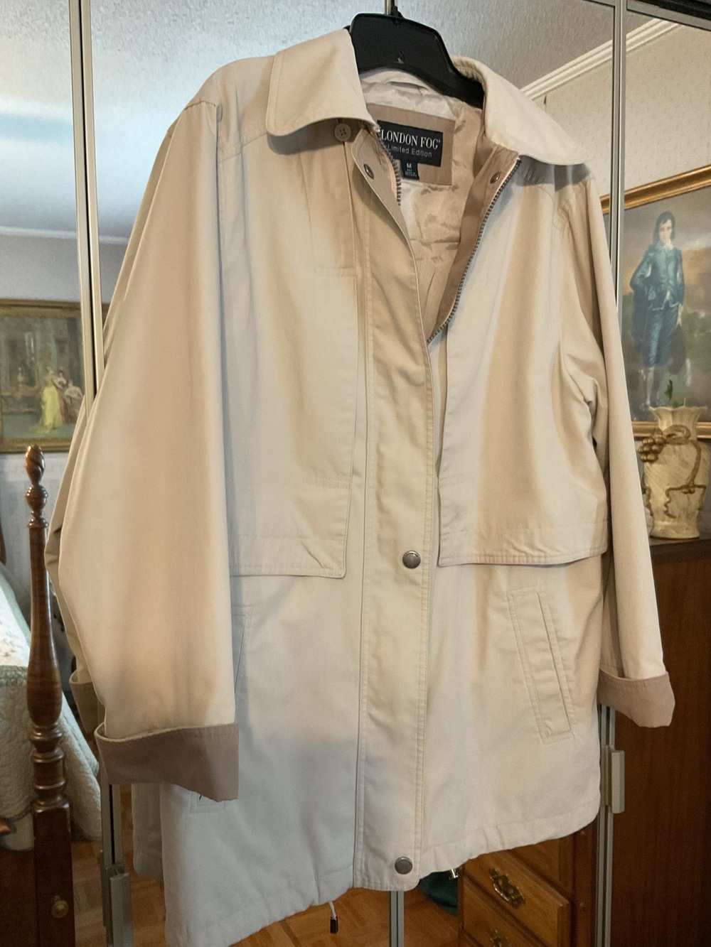 LONDON FOG LIMITED EDITION LADIES HOODED TRENCH COAT MADE IN SRI LANKA SIZE MP - Picture 4 of 16